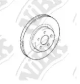 RN21001 NiBK Тормозной диск