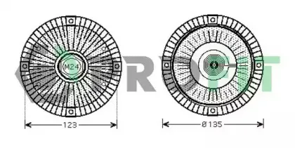 1720-1012 PROFIT Сцепление, вентилятор радиатора