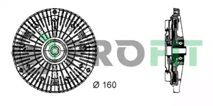 1720-3010 PROFIT Сцепление, вентилятор радиатора