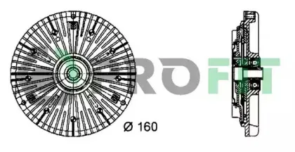 1720-3011 PROFIT Сцепление, вентилятор радиатора