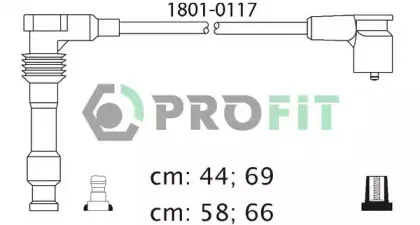 1801-0117 PROFIT Комплект проводов зажигания