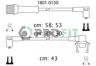 1801-0150 PROFIT Комплект проводов зажигания