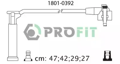 1801-0392 PROFIT Комплект проводов зажигания