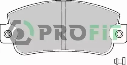 5000-0346 PROFIT Комплект тормозных колодок, дисковый тормоз