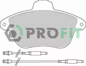 5000-0746 PROFIT Комплект тормозных колодок, дисковый тормоз