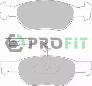 5000-1040 PROFIT Комплект тормозных колодок, дисковый тормоз