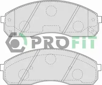 5000-1595 PROFIT Комплект тормозных колодок, дисковый тормоз