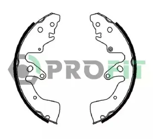 5001-4034 PROFIT Комплект тормозных колодок