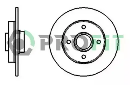 5010-1523 PROFIT Тормозной диск