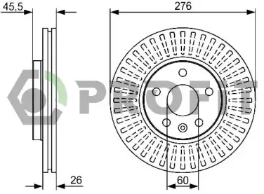5010-1869 PROFIT Тормозной диск