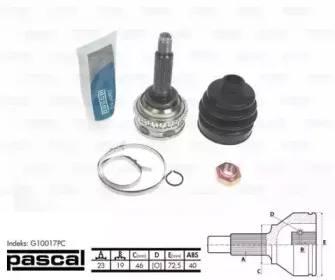 G10017PC PASCAL Шарнирный комплект, приводной вал