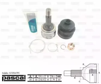 G10541PC PASCAL Шарнирный комплект, приводной вал