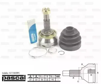 G11005PC PASCAL Шарнирный комплект, приводной вал