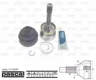 G11007PC PASCAL Шарнирный комплект, приводной вал