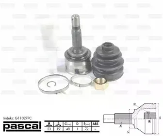 G11027PC PASCAL Шарнир, приводной вал