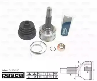 G11061PC PASCAL Шарнирный комплект, приводной вал
