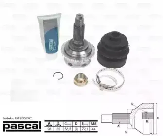 G13052PC PASCAL Шарнирный комплект, приводной вал