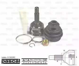 G15023PC PASCAL Шарнирный комплект, приводной вал