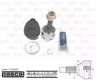 G15052PC PASCAL Шарнирный комплект, приводной вал