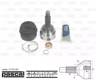 G17014PC PASCAL Шарнирный комплект, приводной вал