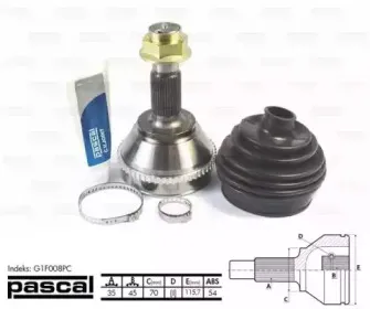 G1F008PC PASCAL Шарнир, приводной вал