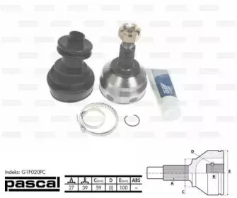 G1F020PC PASCAL Шарнирный комплект, приводной вал