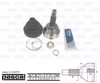 G1G007PC PASCAL Шарнирный комплект, приводной вал