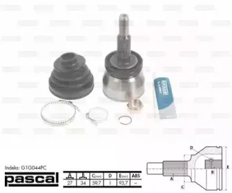 G1G044PC PASCAL Шарнирный комплект, приводной вал