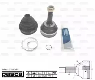 G1R004PC PASCAL Шарнирный комплект, приводной вал