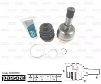 G7X018PC PASCAL Приводной вал