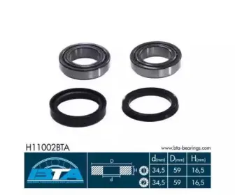 H11002BTA BTA Комплект подшипника ступицы колеса