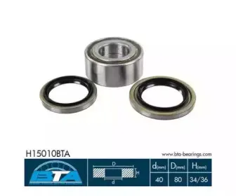 H15010BTA BTA Комплект подшипника ступицы колеса