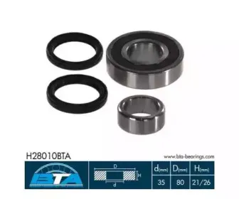 H28010BTA BTA Комплект подшипника ступицы колеса