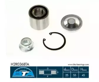 H2R036BTA BTA Комплект подшипника ступицы колеса