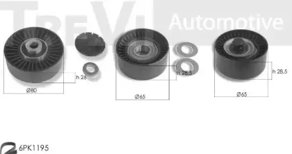 KA1134F TREVI AUTOMOTIVE Комплект роликов, поликлиновой ремень
