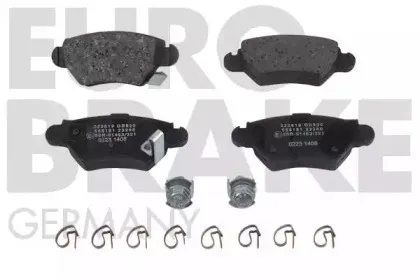 5502223619 EUROBRAKE Комплект тормозных колодок, дисковый тормоз