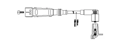111A52 BREMI Провод зажигания