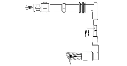 189A80 BREMI Провод зажигания