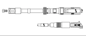 19882 BREMI Провод зажигания