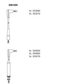 300529 BREMI Комплект проводов зажигания