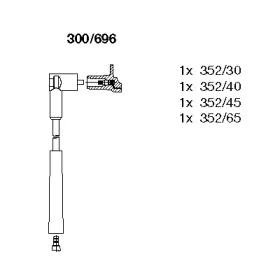300696 BREMI Комплект проводов зажигания