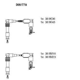 300778 BREMI Комплект проводов зажигания
