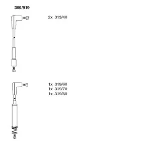 300919 BREMI Комплект проводов зажигания