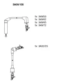 3A00135 BREMI Комплект проводов зажигания