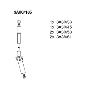 3A00185 BREMI Комплект проводов зажигания
