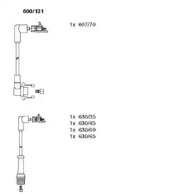 600131 BREMI Комплект проводов зажигания