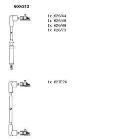 600213 BREMI Комплект проводов зажигания