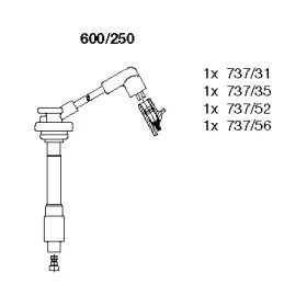 600250 BREMI Комплект проводов зажигания