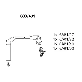 600481 BREMI Комплект проводов зажигания