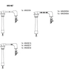 600487 BREMI Комплект проводов зажигания
